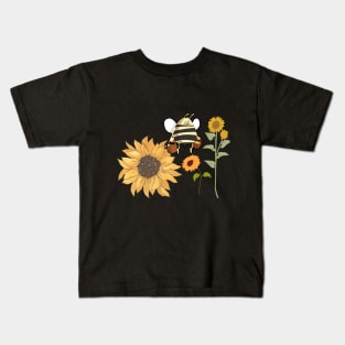 Sunflower and Fatty Bee Kids T-Shirt